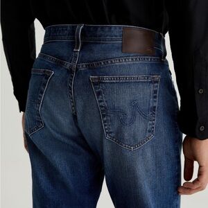 AG Adriano Goldschmied Dark Blue Straight Jeans